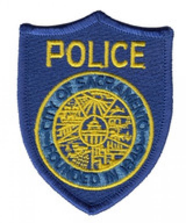SACRAMENTO BLUE POLICE HAT PATCH - SEW ON.